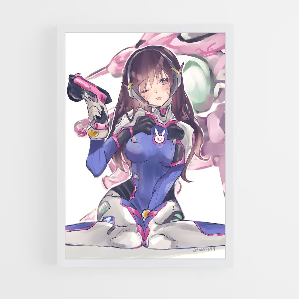 Poster Pink Revolver – affiche Overwatch (vue 3)